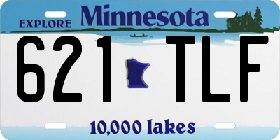 MN license plate 621TLF
