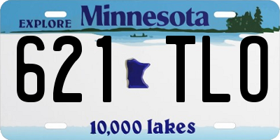 MN license plate 621TLO