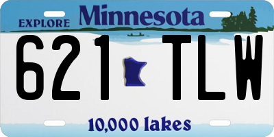 MN license plate 621TLW