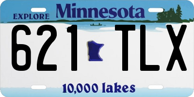 MN license plate 621TLX