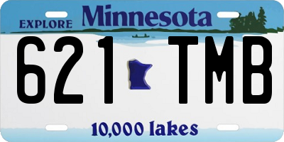 MN license plate 621TMB