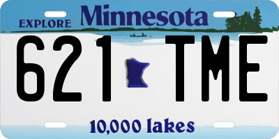 MN license plate 621TME