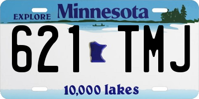 MN license plate 621TMJ