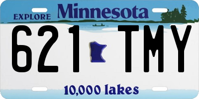 MN license plate 621TMY