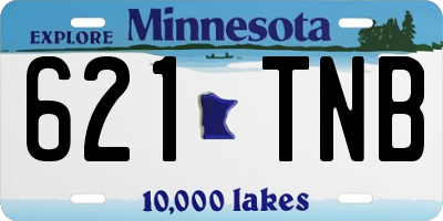 MN license plate 621TNB