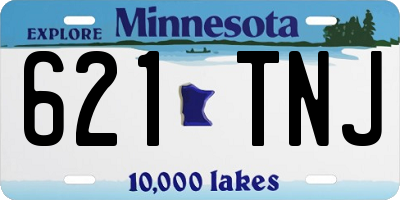 MN license plate 621TNJ