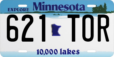 MN license plate 621TOR