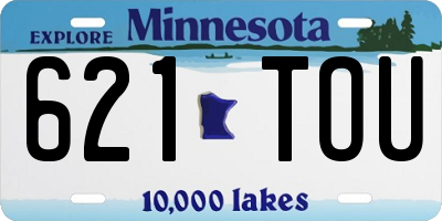 MN license plate 621TOU