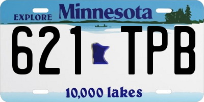 MN license plate 621TPB