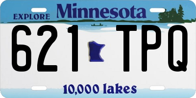 MN license plate 621TPQ