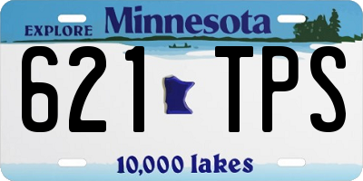 MN license plate 621TPS