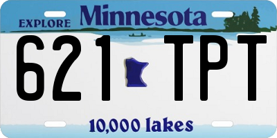 MN license plate 621TPT