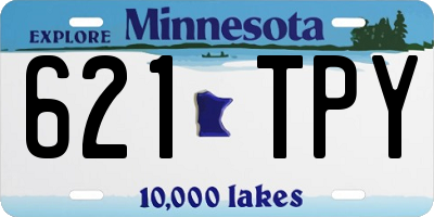 MN license plate 621TPY