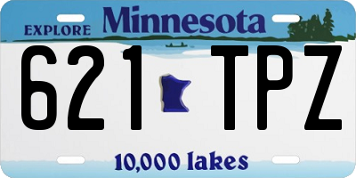 MN license plate 621TPZ
