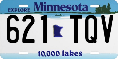 MN license plate 621TQV
