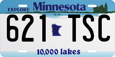 MN license plate 621TSC