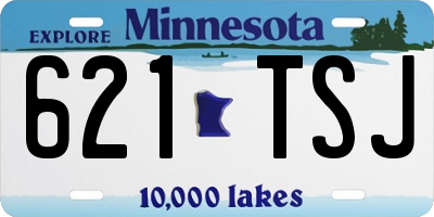 MN license plate 621TSJ