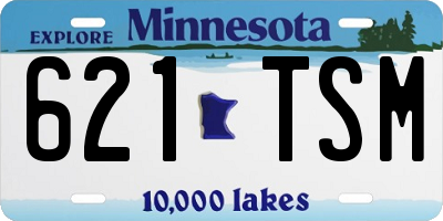 MN license plate 621TSM