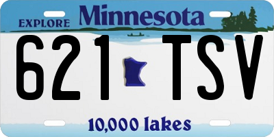 MN license plate 621TSV