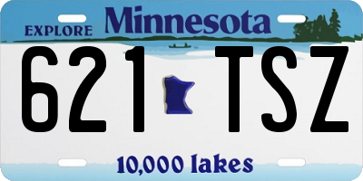MN license plate 621TSZ