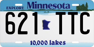 MN license plate 621TTC