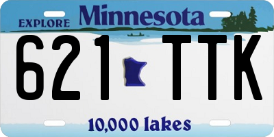 MN license plate 621TTK