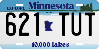 MN license plate 621TUT