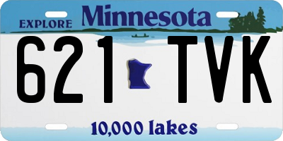 MN license plate 621TVK