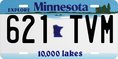MN license plate 621TVM