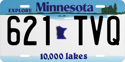 MN license plate 621TVQ