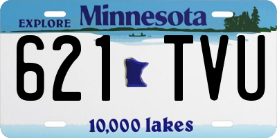 MN license plate 621TVU