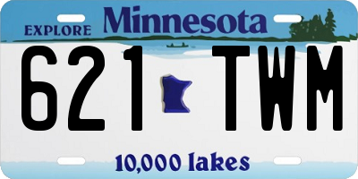 MN license plate 621TWM