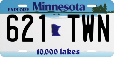 MN license plate 621TWN