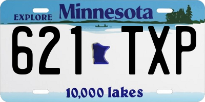 MN license plate 621TXP