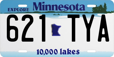 MN license plate 621TYA