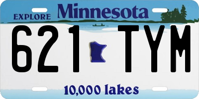 MN license plate 621TYM