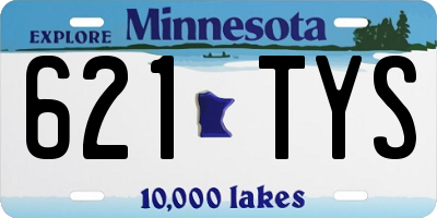 MN license plate 621TYS