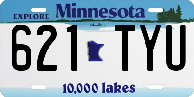 MN license plate 621TYU