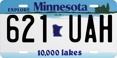 MN license plate 621UAH