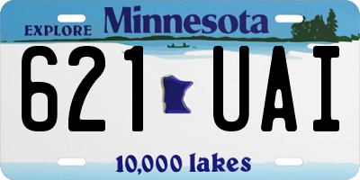 MN license plate 621UAI