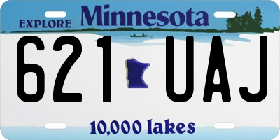 MN license plate 621UAJ