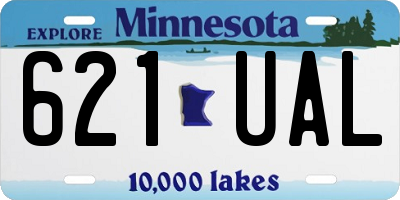 MN license plate 621UAL