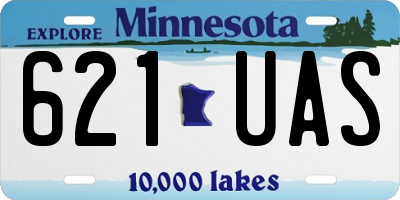 MN license plate 621UAS