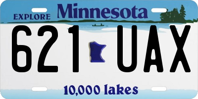 MN license plate 621UAX