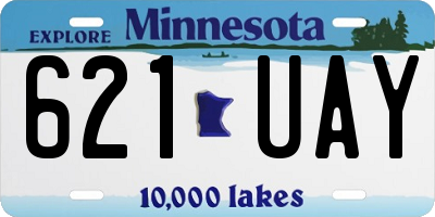 MN license plate 621UAY