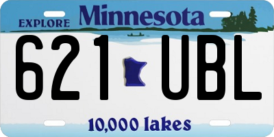 MN license plate 621UBL