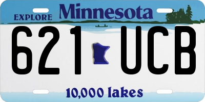 MN license plate 621UCB