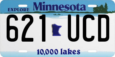 MN license plate 621UCD