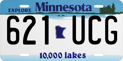 MN license plate 621UCG