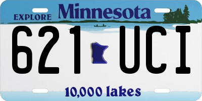 MN license plate 621UCI